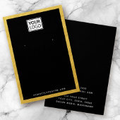 Aangepaste logo faux Gold border earning display c Visitekaartje