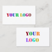 Aangepaste Logo Foto Bedrijf Speciaal uitgeruste p Contactkaartje (Voorkant / Achterkant)