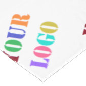Aangepaste Logo Foto Business Tablecloth-promotie Tafelkleed (Gekanteld)