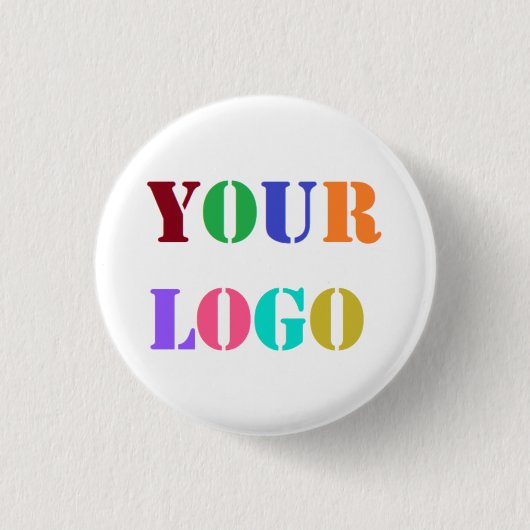 Aangepaste Logo Foto Button Uw zakelijke promotie (Voorkant)