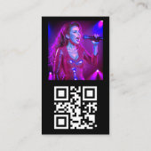 Aangepaste logo foto en QR-code Visitekaartje (Achterkant)