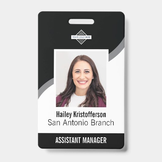 Aangepaste Logo foto-ID foto-ID medewerker Badge (Front)