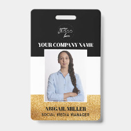 Aangepaste Logo foto-ID foto-ID werknemer Badge