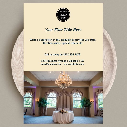 Aangepaste Logo & Foto l Marketing Promotionele Flyer