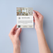 Aangepaste logo foto minimalistische bedrijfsflyer flyer (Hand)