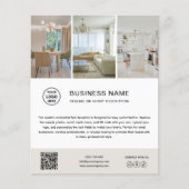 Aangepaste logo foto minimalistische bedrijfsflyer flyer (Voorkant)