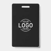 Aangepaste Logo Foto Modern Eenvoudig Minimalistis Badge (Achterkant)