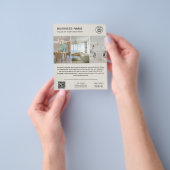 Aangepaste logo foto moderne neutrale zakelijke fl flyer (Hand)