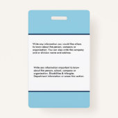 Aangepaste Logo foto naam medewerker Badge (Achterkant)