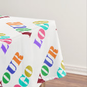 Aangepaste Logo Foto Promotie Business Tablecloth Tafelkleed (Voorbeeld)