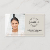 Aangepaste Logo Foto QR Code Visitekaartje (Voorkant)