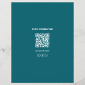 Aangepaste Logo Foto QR Healthcare Clinic Doctor B Flyer (Achterkant)