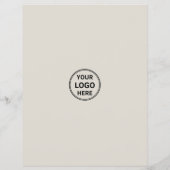 Aangepaste Logo Foto QR Marketing Business Wit Flyer (Achterkant)