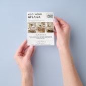 Aangepaste logo foto reclame bedrijf flyer (Hand)