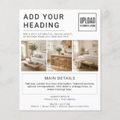 Aangepaste logo foto reclame bedrijf flyer (Voorkant)