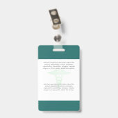 Aangepaste Logo foto-streepjescode Badge (Achterkant met clip)