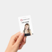 Aangepaste Logo foto-streepjescode voor werknemers Badge (Handheld)