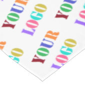 Aangepaste Logo Foto Tablecloth Business Promotion Tafelkleed (Gekanteld)