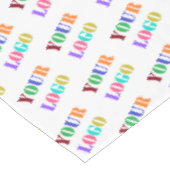 Aangepaste Logo Foto Tablecloth Promotie Business Tafelkleed (Gekanteld)