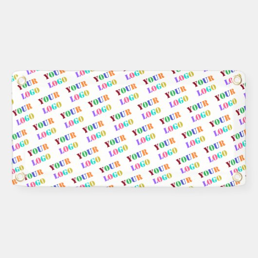 Aangepaste Logo fotobanner - promotie Uw bedrijf Spandoek (Horizontaal)