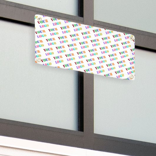 Aangepaste Logo fotobanner - promotie Uw bedrijf Spandoek (Buitenkant Gebouw)