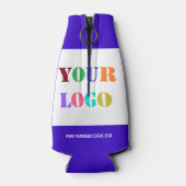 Aangepaste Logo-fotofleskool - Uw kleuren Flesjeskoeler (Achterkant)