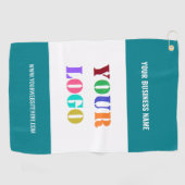 Aangepaste Logo foto's en teksthanddoeken voor uw  Golfhanddoek (Horizontaal)