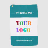 Aangepaste Logo foto's en teksthanddoeken voor uw  Golfhanddoek (Voorkant)