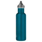 Aangepaste Logo Gedrukt Blauwgroen Blauw 24 Ounce Waterfles (Rechts)