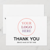 Aangepaste Logo – Geen minimale bestelling Dank u Feestdagenkaart (Voorkant / Achterkant)