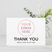 Aangepaste Logo – Geen minimale bestelling Dank u Feestdagenkaart (Staand voorkant)