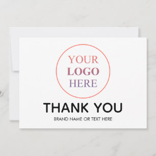 Aangepaste Logo – Geen minimale bestelling Dank u Feestdagenkaart