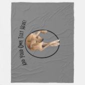 Aangepaste Logo gepersonaliseerde driemaandelijkse Fleece Deken (Voorkant)