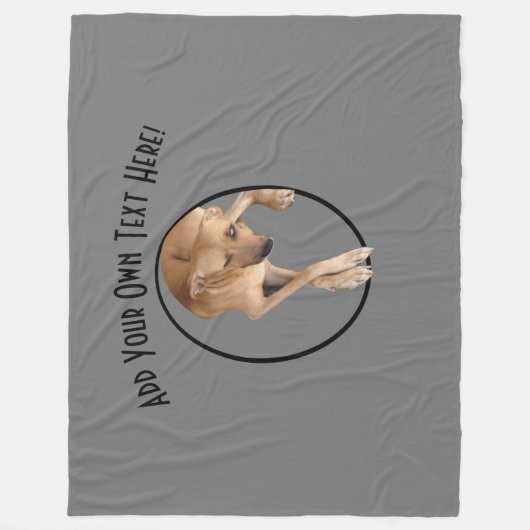 Aangepaste Logo gepersonaliseerde driemaandelijkse Fleece Deken (Voorkant)