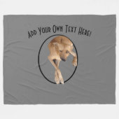 Aangepaste Logo gepersonaliseerde driemaandelijkse Fleece Deken (Voorkant (Horizontaal))