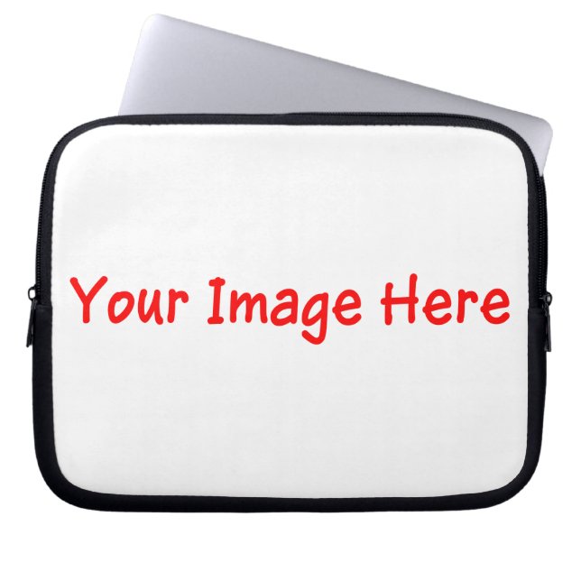 Aangepaste Logo gepersonaliseerde foto selfie 4ker Laptop Sleeve (Voorkant)