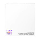 (Aangepaste Logo) Gepersonaliseerde Promotionele B Notitieblok (Voorkant)