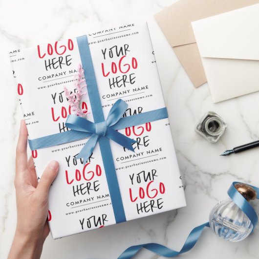 Aangepaste Logo gepersonaliseerde zakelijke brandi Cadeaupapier (Geschenken)