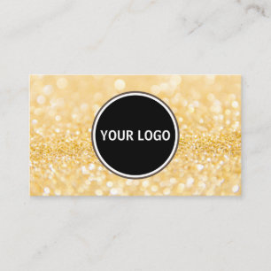 Aangepaste Logo Glitter Modern Visitekaartje