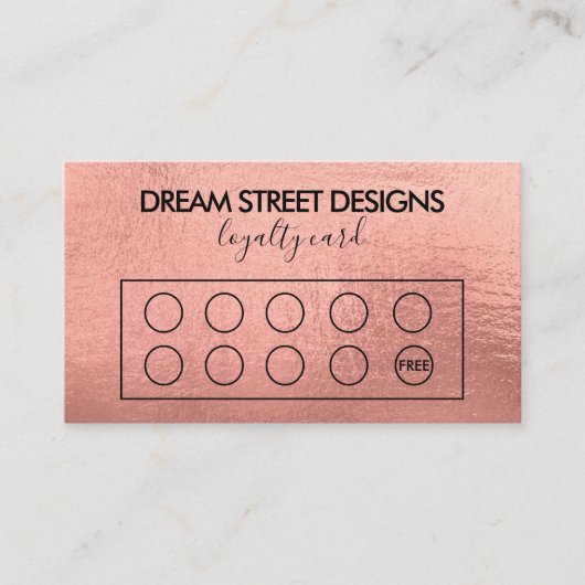 Aangepaste Logo Gold Loyalty-Kaart Visitekaartje (Voorkant)