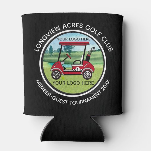 Aangepaste Logo Golf Club Swag League Toernooi Blikjeskoeler (Achterkant)