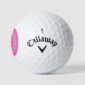 Aangepaste logo golfballen voor daisy flower ring (Logo)