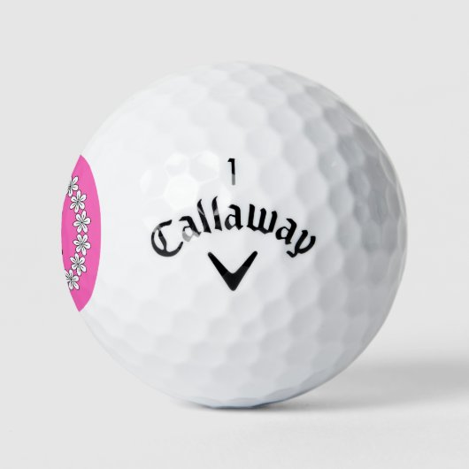 Aangepaste logo golfballen voor daisy flower ring (Logo)