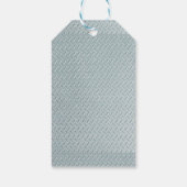 Aangepaste logo grijze metalen afdrukken cadeaulabel (Achterkant)