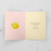 Aangepaste Logo grillige kleurrijke citroenen Verj Kaart (Binnen)