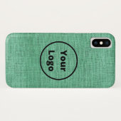 Aangepaste logo groene boei Case-Mate iPhone case (Achterkant (horizontaal))