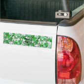 Aangepaste logo groene glazen kristalkogels bumpersticker (Op Truck)