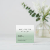 Aangepaste Logo Groene Professionele Benoemingskaa Afsprakenkaartje (Staand voorkant)