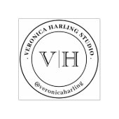 Aangepaste Logo Grote ronde draagtassen & Pizza Rubberstempel (Afrduk)