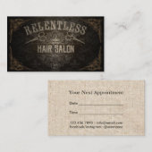 Aangepaste Logo  Hair Salon Afsprakenkaartje (Voorkant / Achterkant)